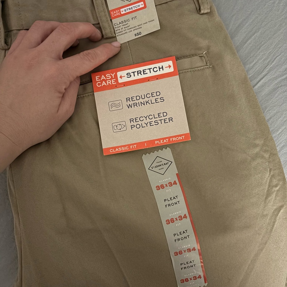St. John Bay Men’s Khaki Pant NWT